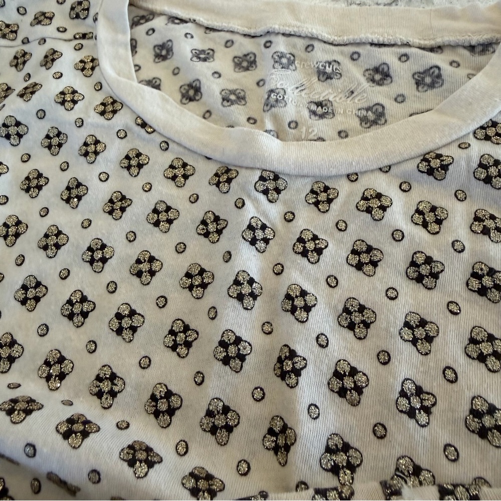 Crewcuts lot of 2 T-Shirts white with Flamingo and tan geometric girls 12 - Picture 11 of 12